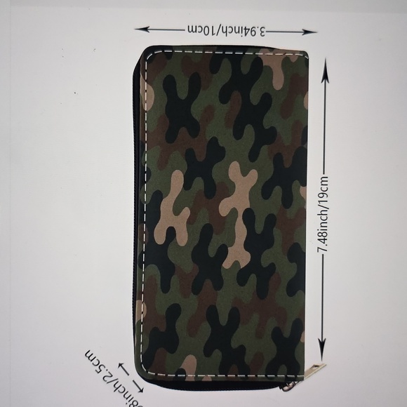 Camo Women's Camouflage Wallet Vegan Leather - Picture 6 of 7